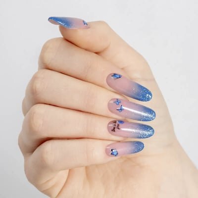 French manicure sfumato